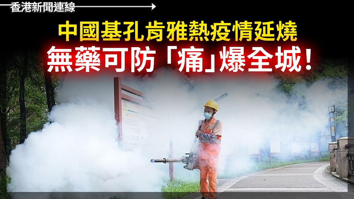 中國基孔肯雅熱疫情延燒      無藥可防 「痛」爆全城!