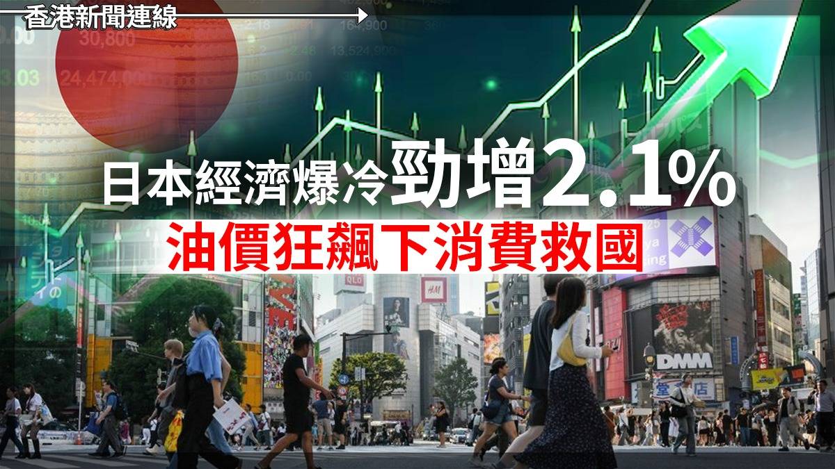 日本經濟爆冷勁增2.1%! 油價狂飆下消費救國