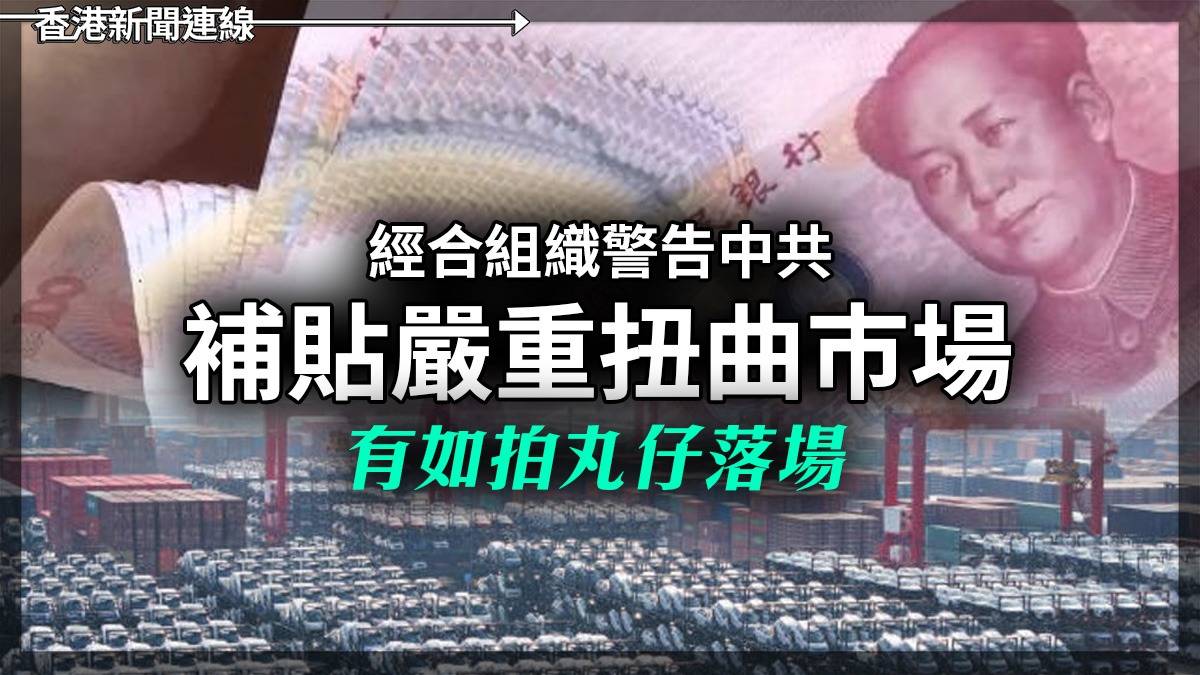 經合組織警告中共 補貼嚴重扭曲巿場 有如拍丸仔落場