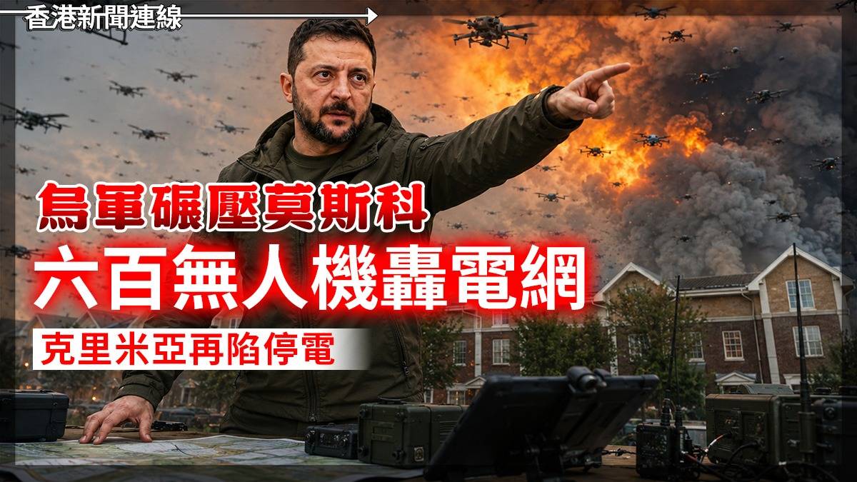 烏軍碾壓莫斯科 六百無人機轟電網 克里米亞再陷停電
